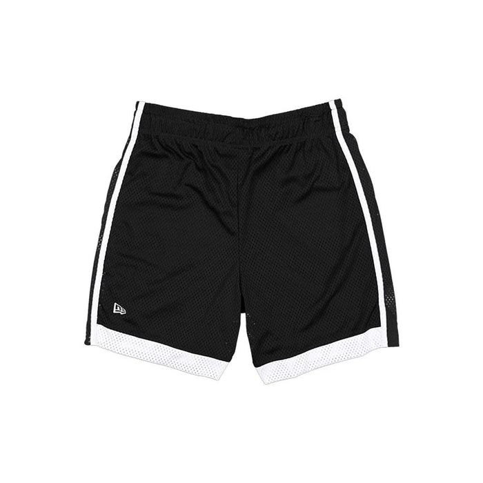 The model is wearing these NBA Brooklyn Nets Mesh Shorts in black. 3