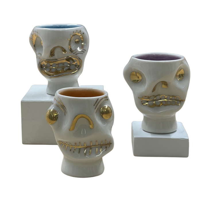 Ceramic Shot Glass by Michael Corney