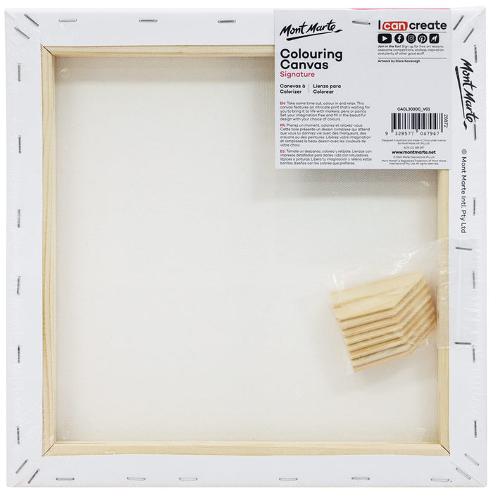Colouring Canvas Signature 30 x 30cm (11.8 x 11.8in) - Butterfly Garden