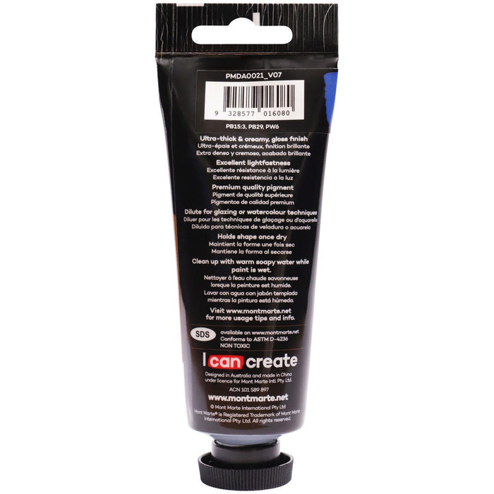 Dimension Acrylic Premium 75ml Tube - Cyan