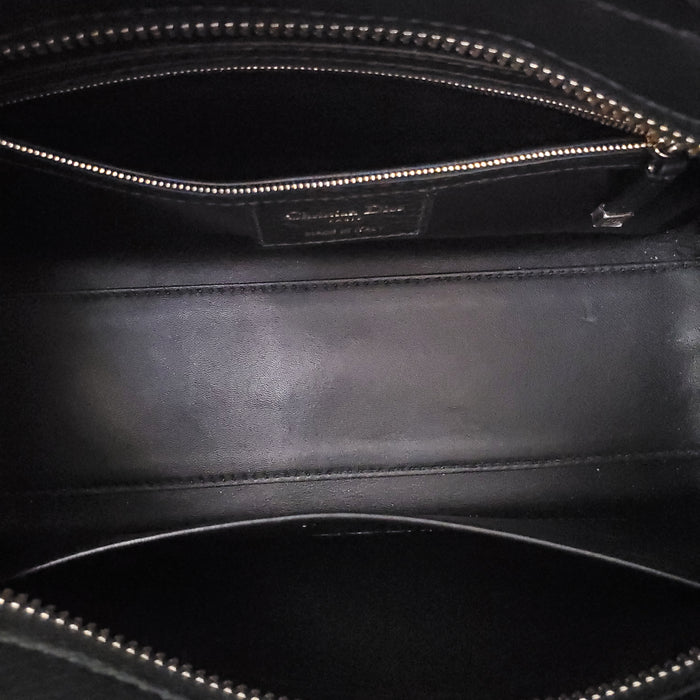 DIOR DIORISSIMO BLACK LEATHER TOTE BAG
