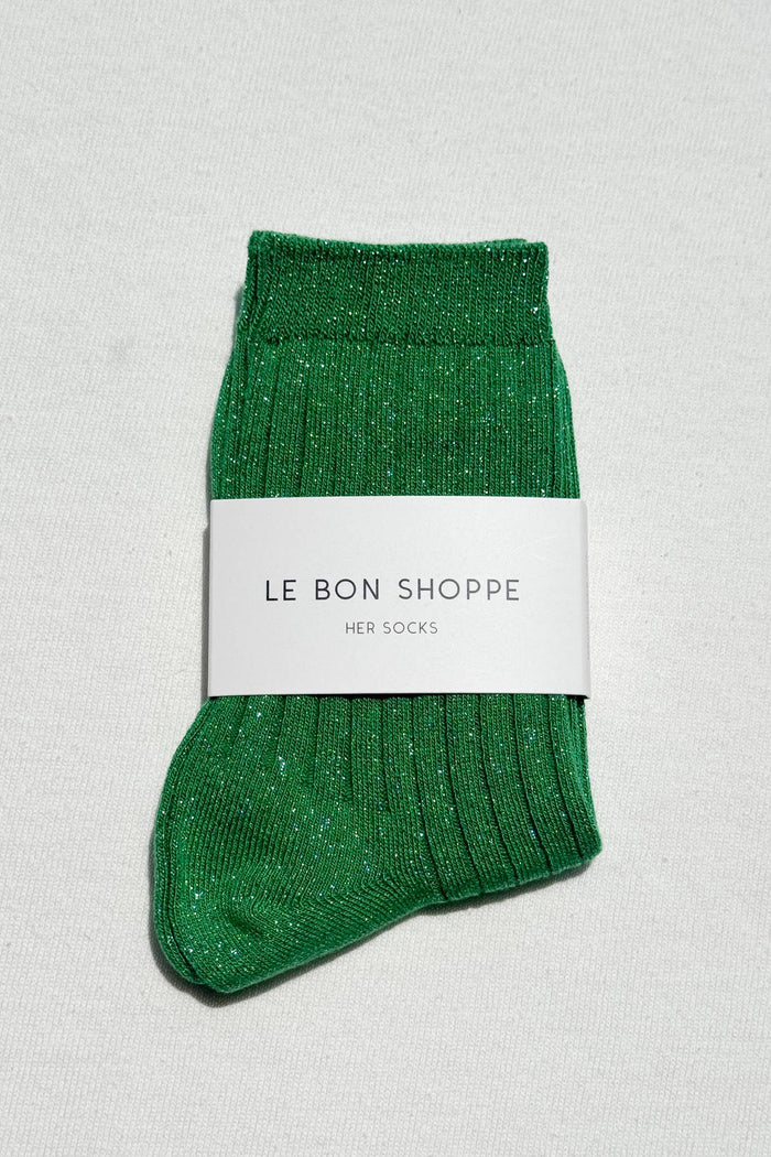 Her Socks Modal Lurex - Snow White