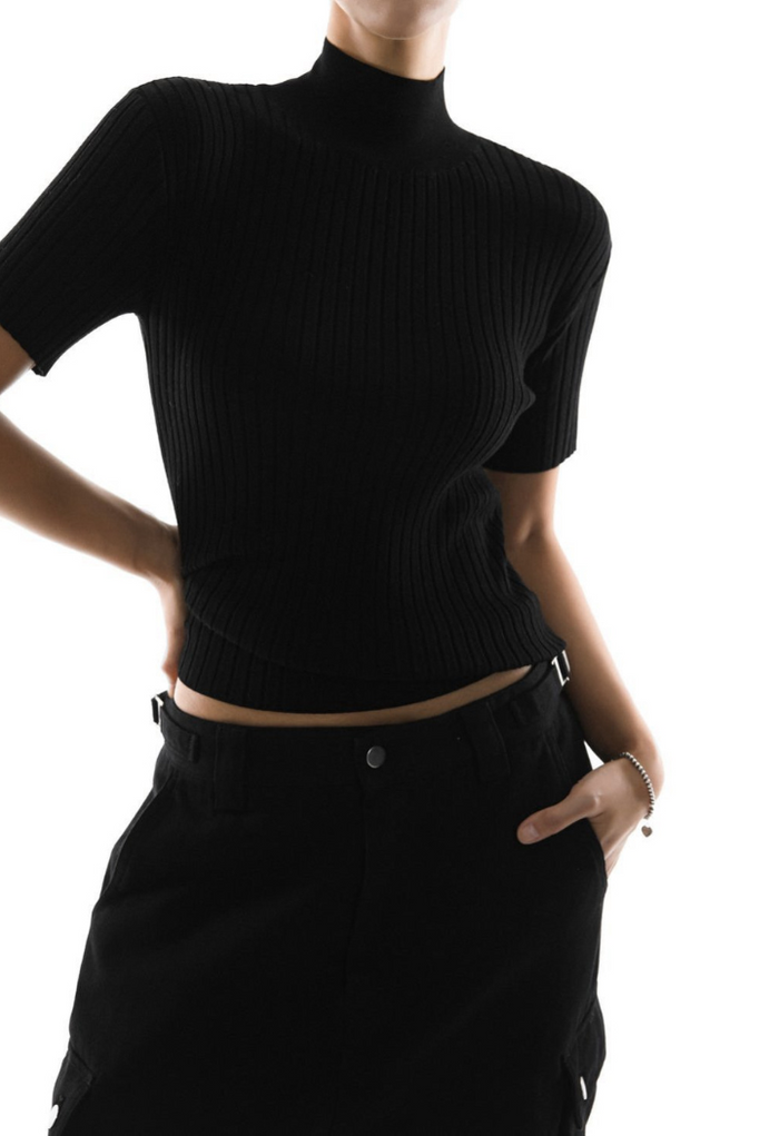 High neck top