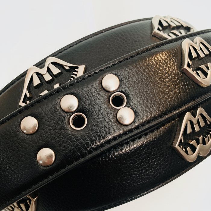 Houndstooth Leather Belt by CRUX