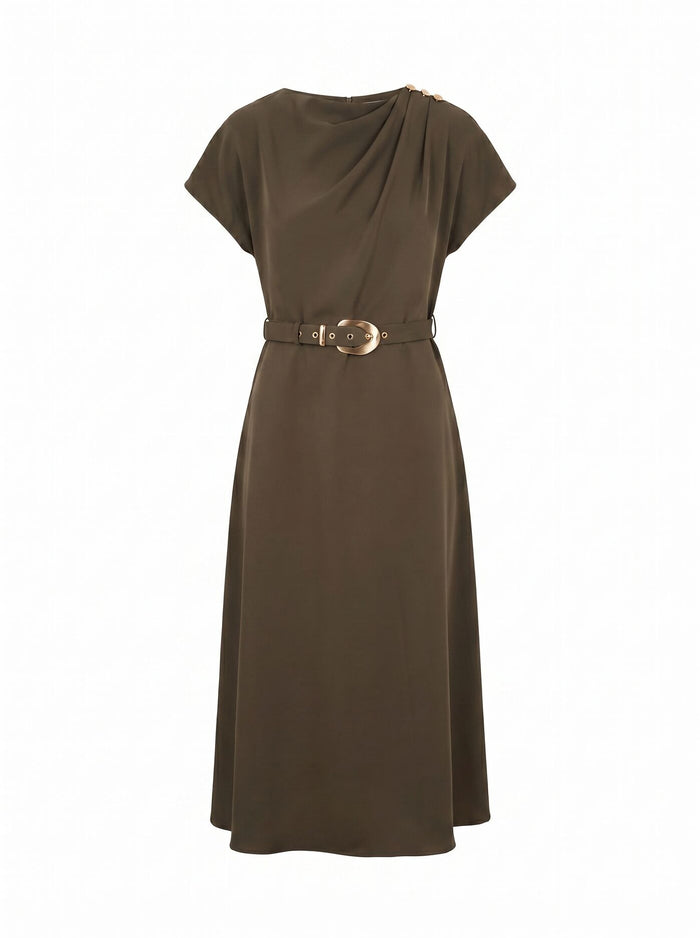 Kylee Button Neck Dress Forever New