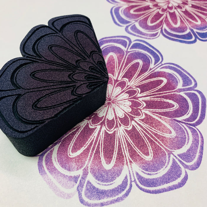 Marta Harvey | Hexagon Flower Pattern | Foam Stamp