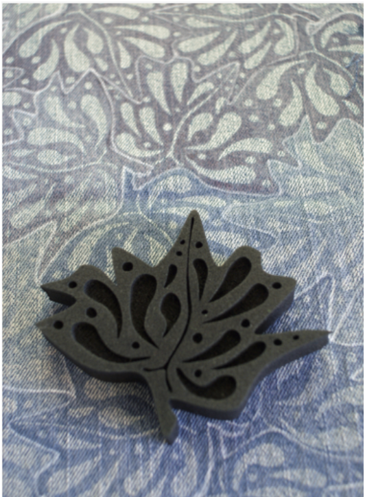 Marta Harvey | Maple Leaf Tessellation | Foam Stamp