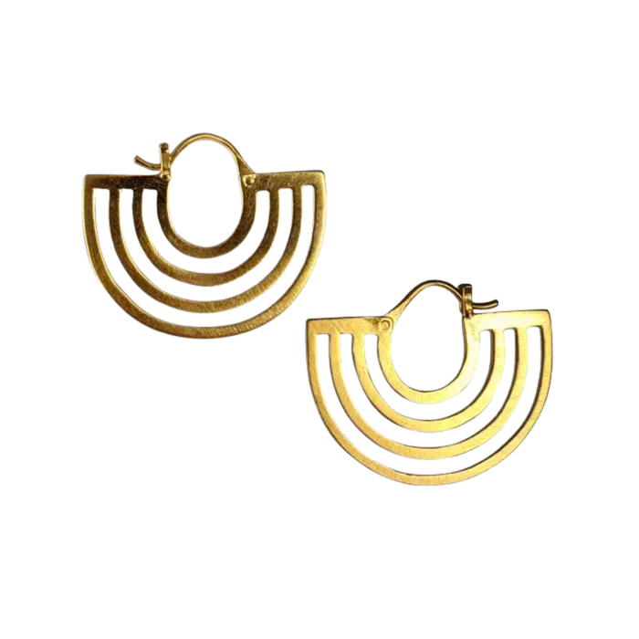 "Mayan" Hoop Earrings