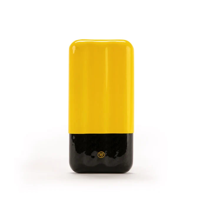 OpusX Society 3 Cigar Carbon Fiber Case - Yellow