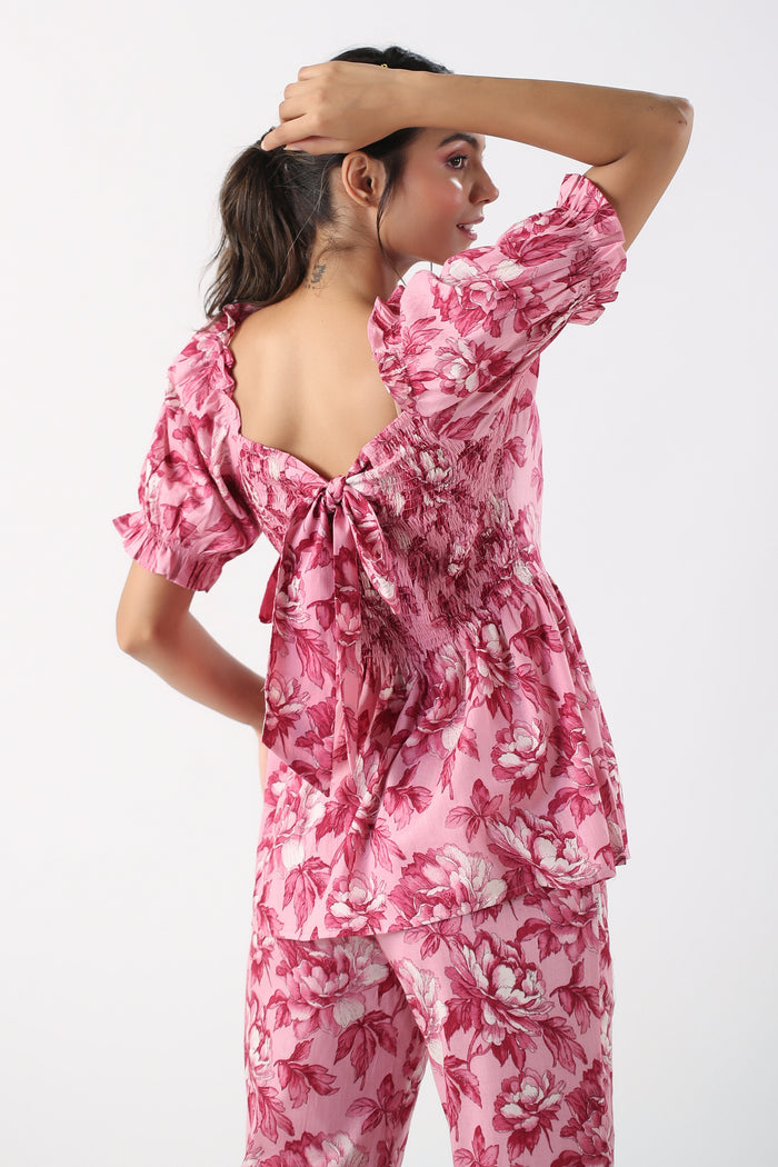Radiant Petals Cotton Co-ord set