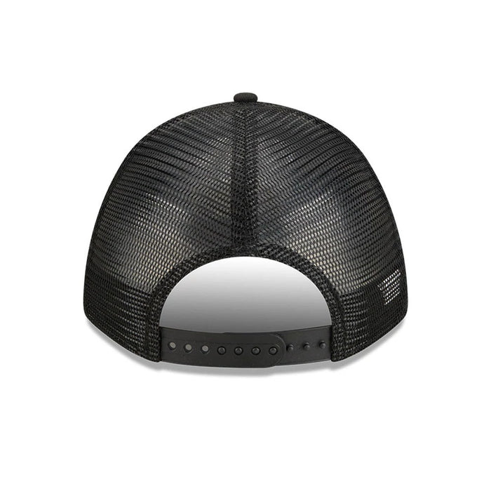 Pictured is this NHL Stanley Cup Champions New York Rangers 9FORTY M-Crown A-Frame Trucker Adjustable cap in black. 7