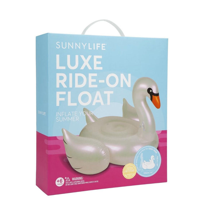 Ride-On Float Pearl Swan