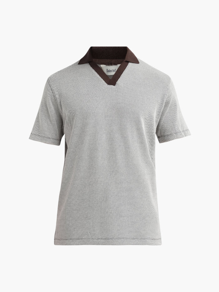 Short Sleeves Split Neck Polo