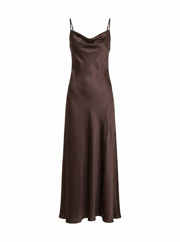 Tilesha Satin Cowl Slip Maxi Dress Forever New