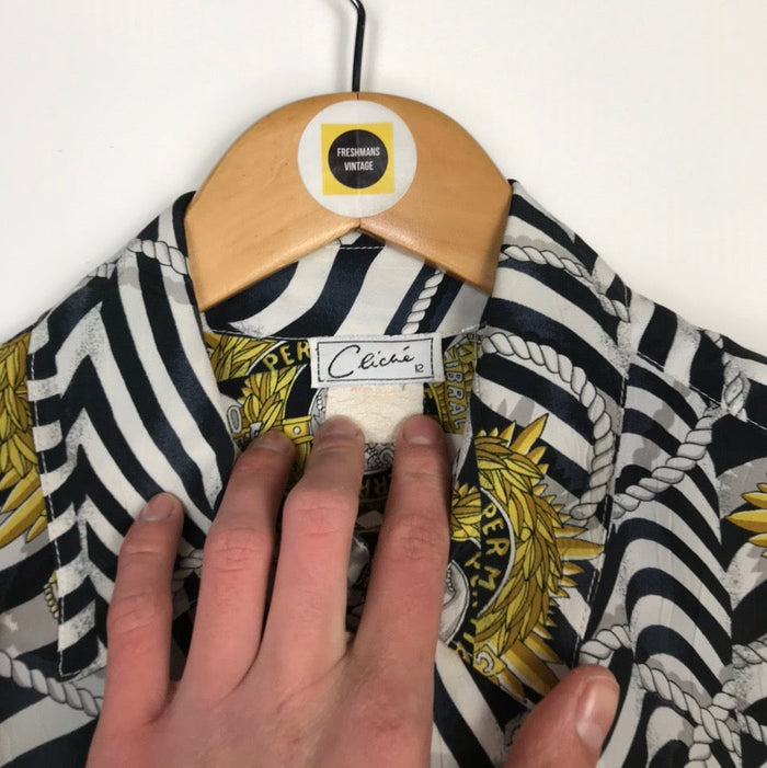 Vintage Abstract Shirt UK 12