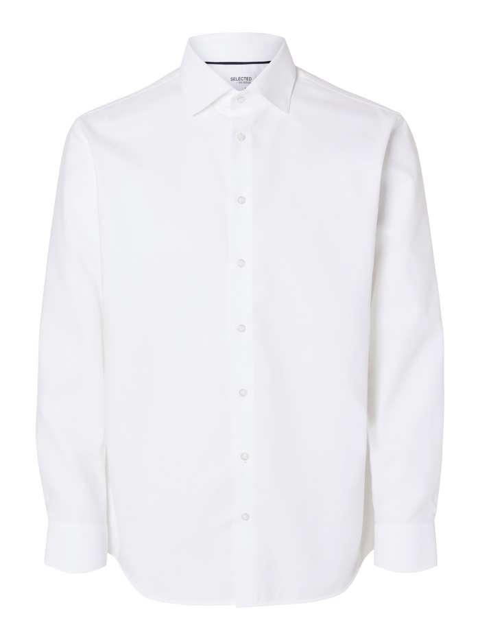 White Regular Fit Non-Iron Shirt