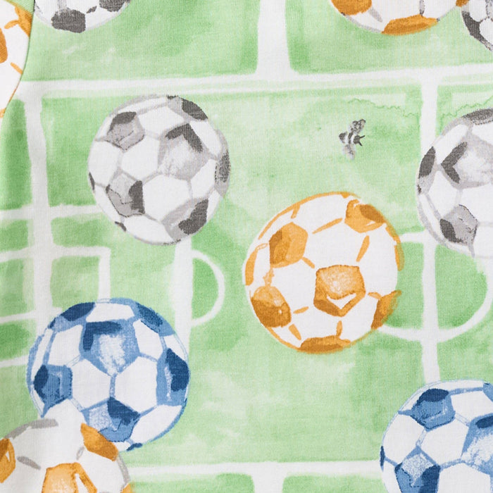 3-Pack Field Goal & Soccer Field Baby Boy Bodysuits: 3-6M