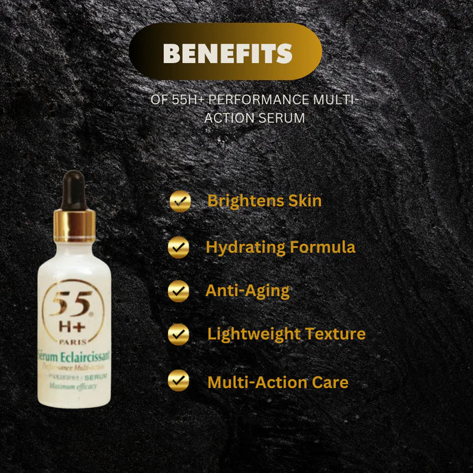 55H+ Performance Multi-Action Lightening Serum 1.66 oz - Kismet Beauty Brands