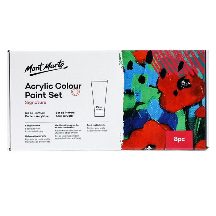 Acrylic Colour Paint Set Signature 8pc x 75ml