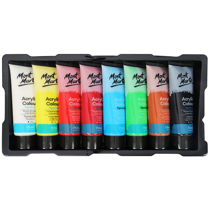 Acrylic Colour Paint Set Signature 8pc x 75ml