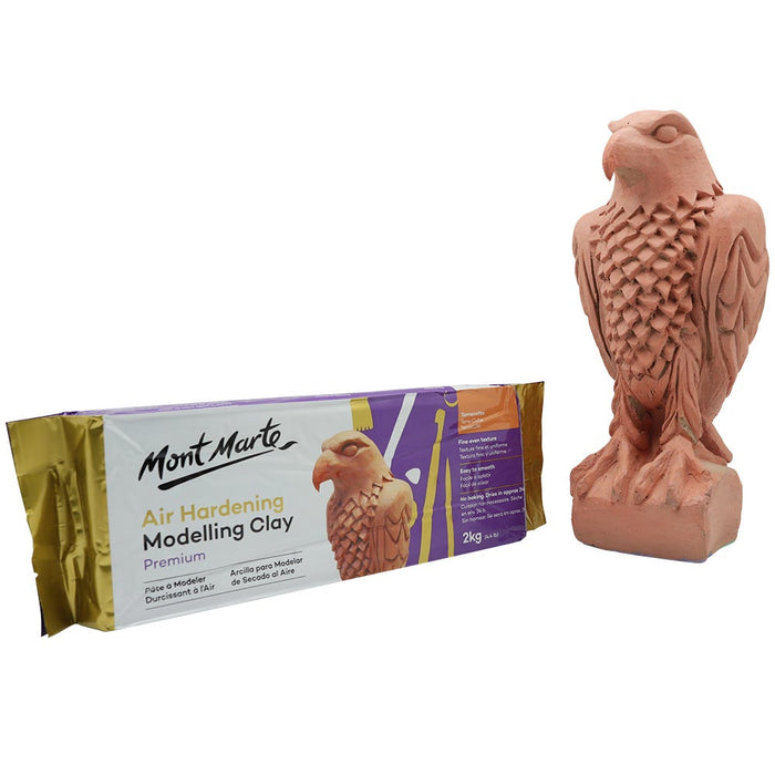 Air Hardening Modelling Clay Premium 2kg - Terracotta