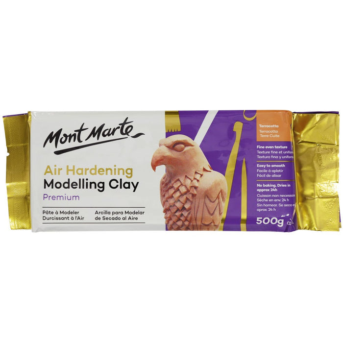 Air Hardening Modelling Clay Premium 500g - Terracotta