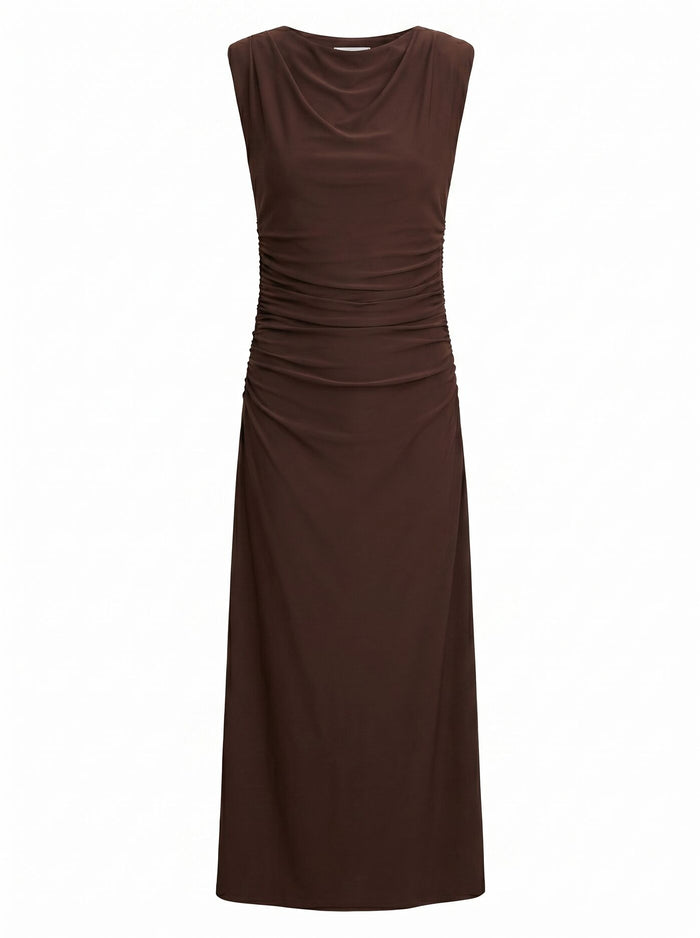 Alisa Ruched Jersey Midi Dress Forever New