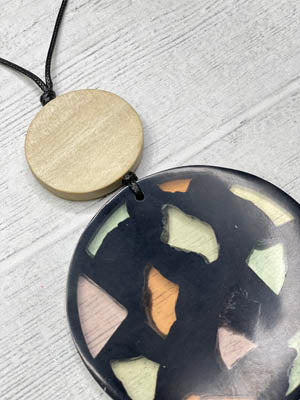 Alisha D Resin Pendant Statement Necklace
