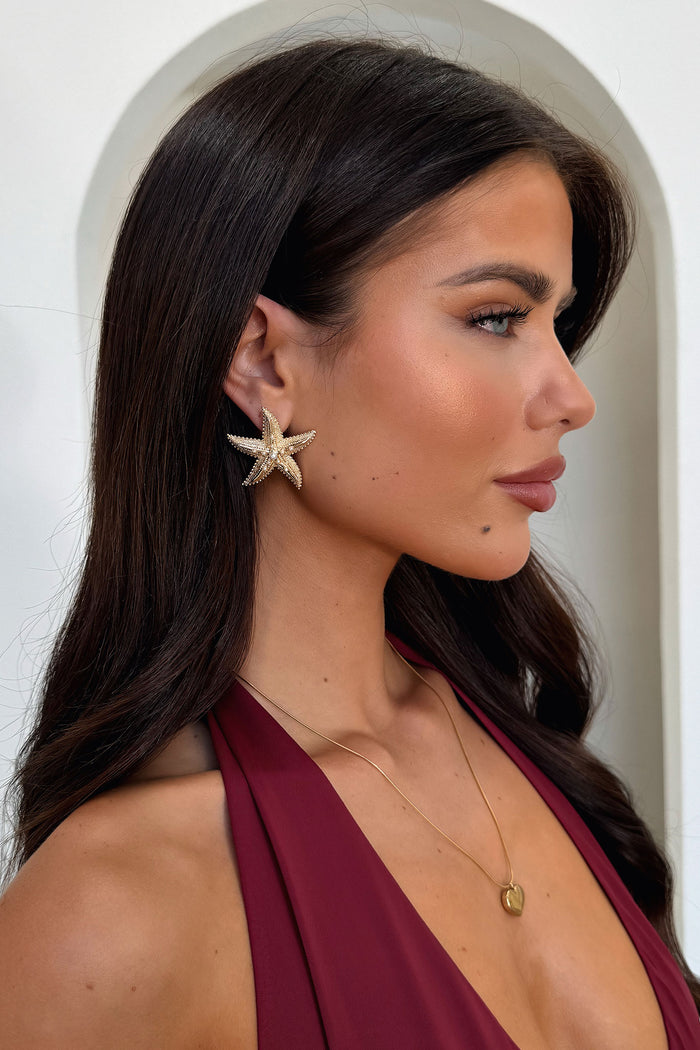 Aloha Earrings - Gold