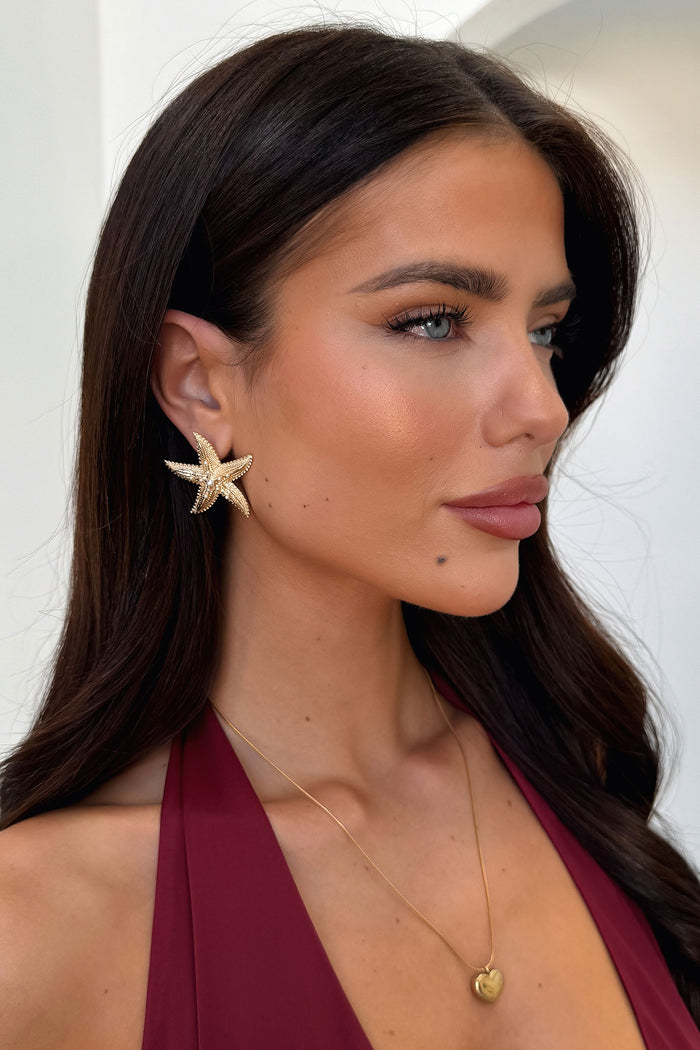 Aloha Earrings - Gold
