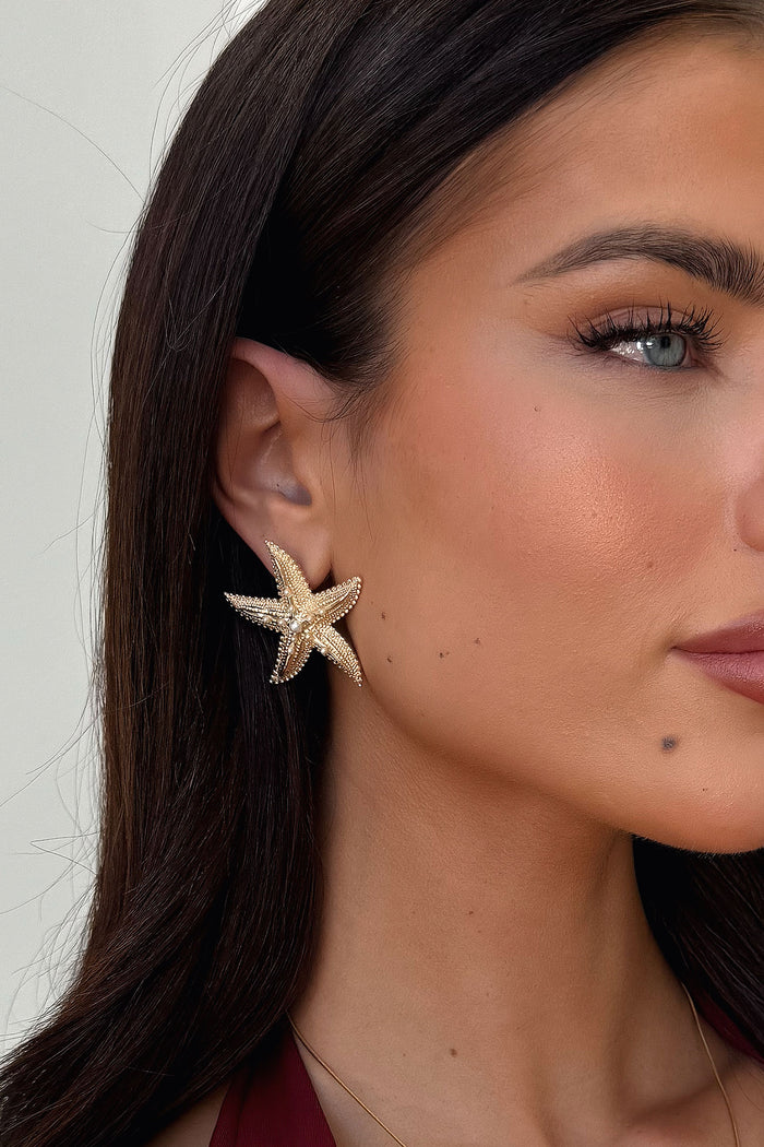 Aloha Earrings - Gold