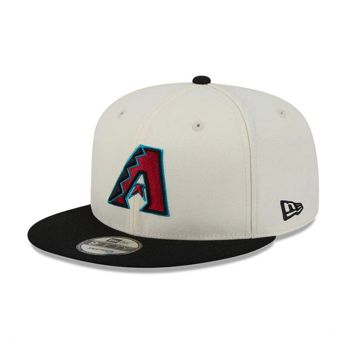 Pictured is this MLB Localized Arizona Diamondbacks 9FIFTY Snapback cap in white. 4