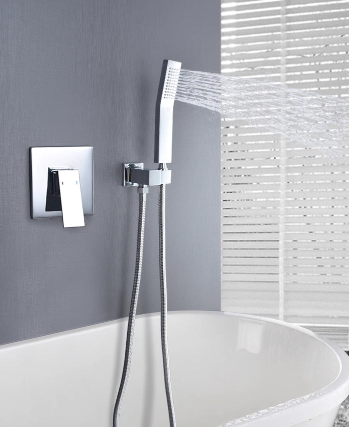 Bath/Shower  Mixer - Square Series Shower Head Holder Set