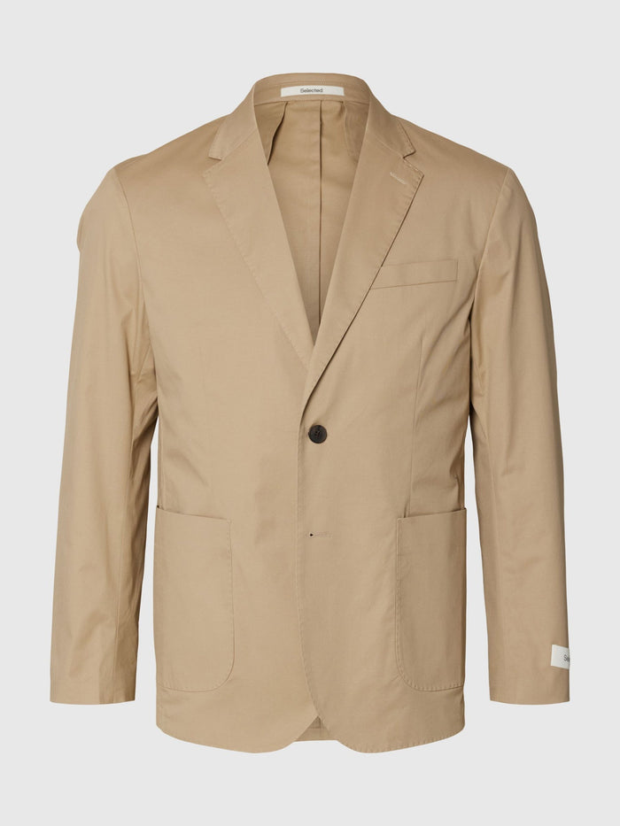 Beige Regular Fit Blazer