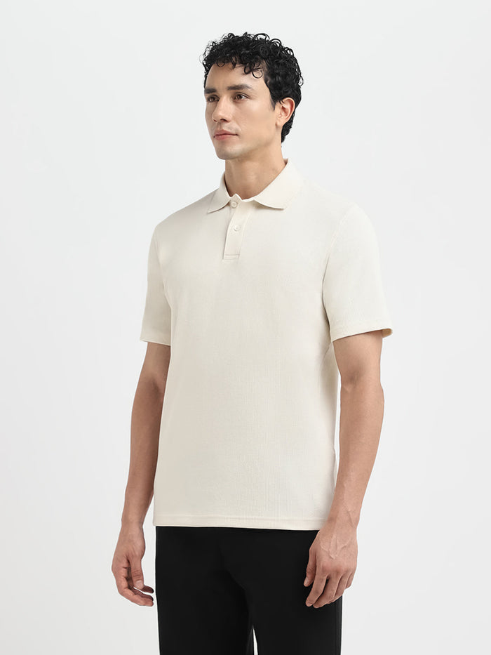 Beige Regular Fit Polo