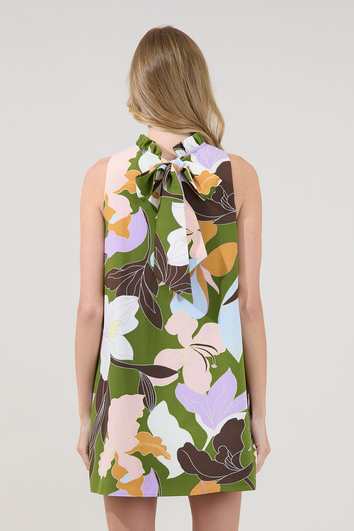 Benson Trapeze Mini Dress Passion Floral