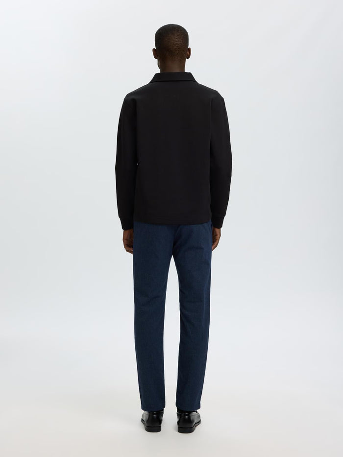 Black Zip-Up Sweat Jacket