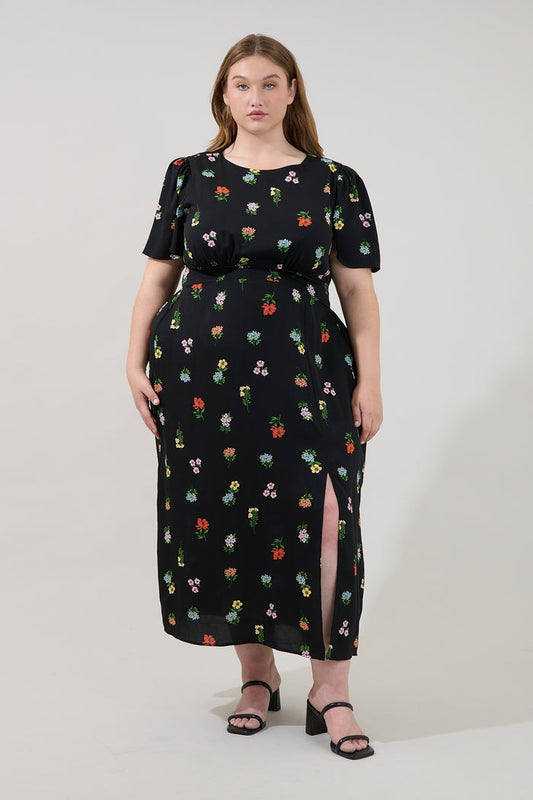 Bloom Midi Dress Remi Garden Curve