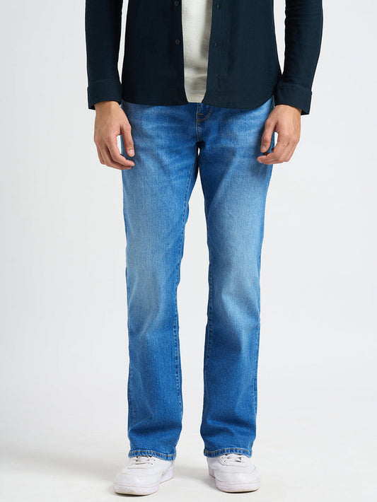 Blue Bootcut Jeans