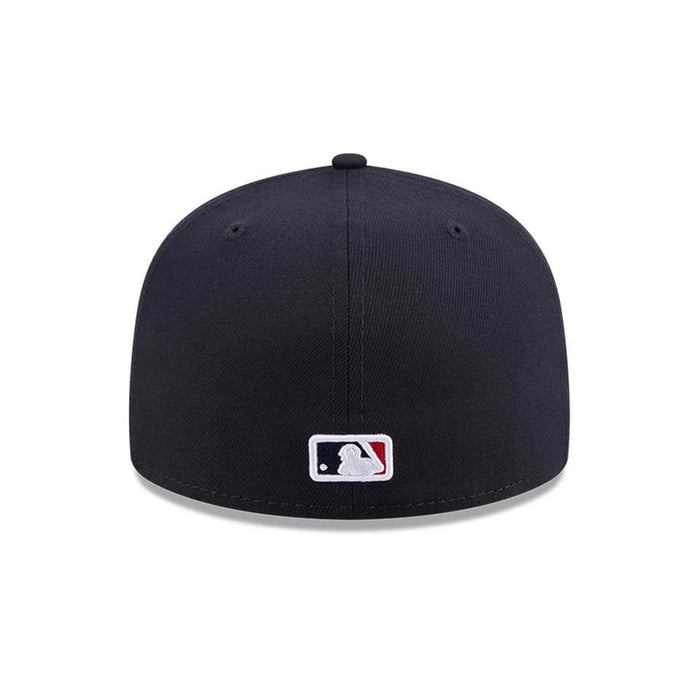 Pictured is this MLB Jackie Robinson Boston Red Sox 59FIFTY Fitted cap in navy. 7