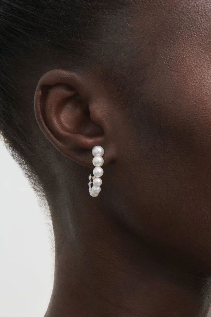 Boucle de Perle Earring - Freshwater Pearls 14k Yellow Gold