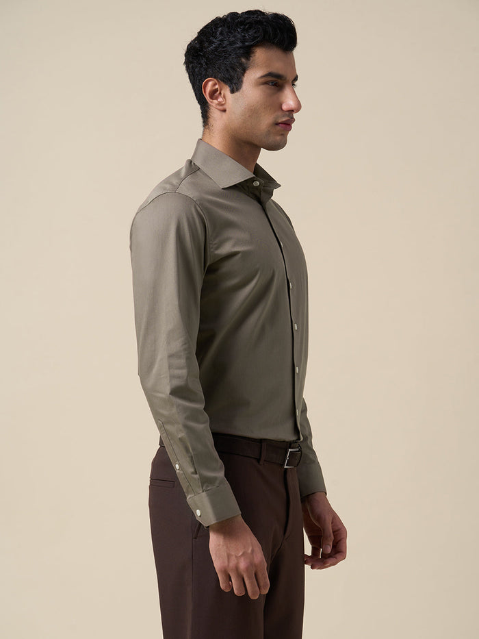 Brown Full Sleeves Shirt