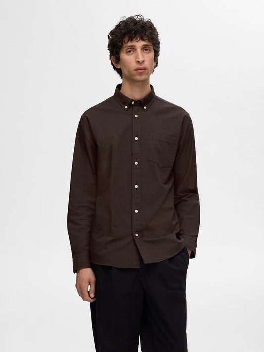 Brown Organic Cotton Oxford Shirt