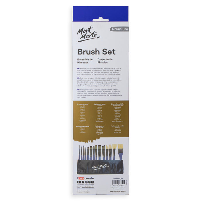 Brush Wallet Set Premium 15pc