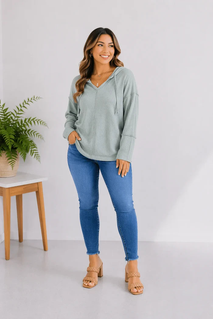 Brush Your Cares Away Hoodie - Army Green