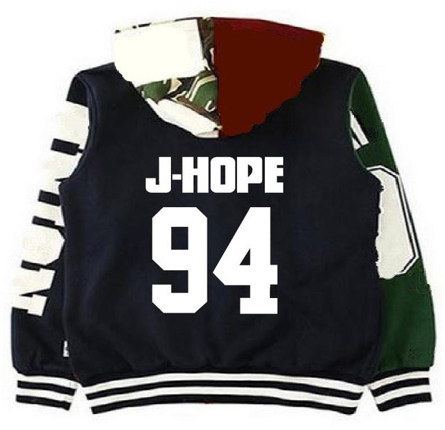 [BTS] HOODED BOMBER JACKET - Kpop FTW