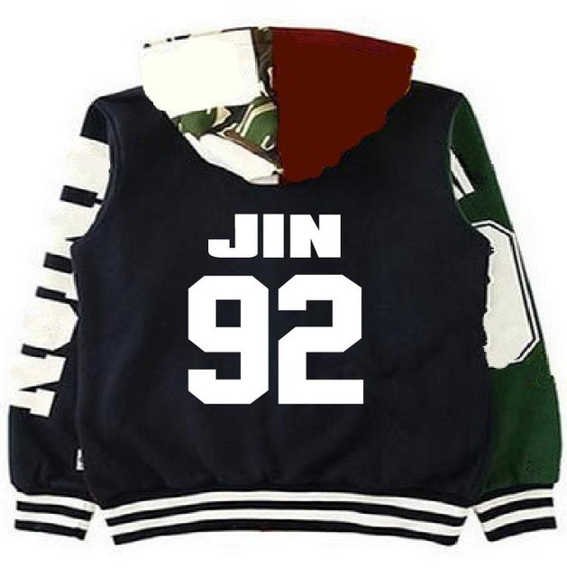[BTS] HOODED BOMBER JACKET - Kpop FTW