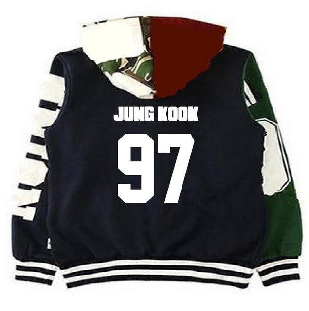 [BTS] HOODED BOMBER JACKET - Kpop FTW