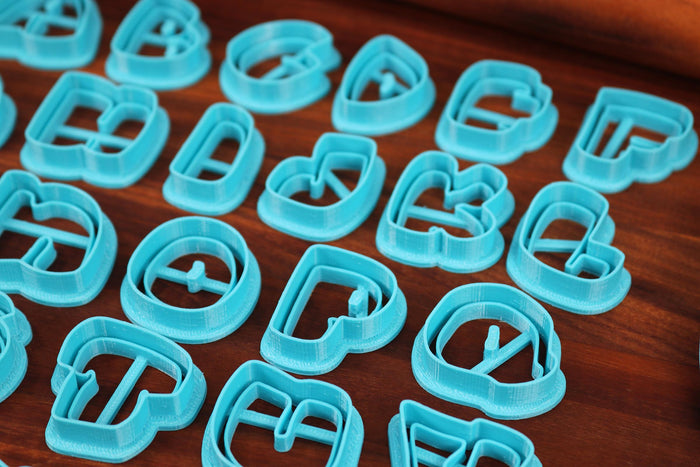 Bubble Graffiti FONT Cookie Cutters - Rounded Street Letters - Fondant Letters, Letters for Cake Decorating - Street Art - Graffiti Letters
