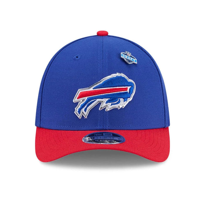 Pictured is this NFL Draft 2026 Buffalo Bills 39THIRTY M-Crown Stretch Fit cap in blue. 3